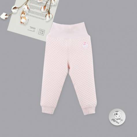 Verantwortung Baby Mädchen Bio-Baumwolle hohe Taille Bauchschutz Hose rosa